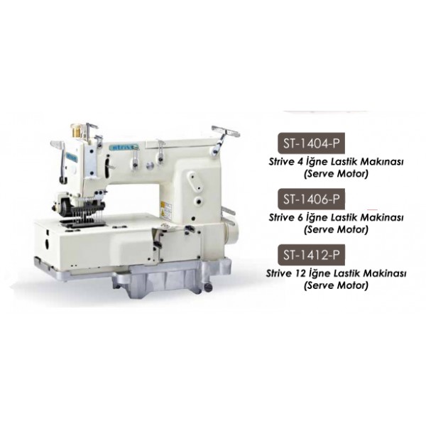 ST-1404-P STRIVE LASTİK MAKİNASI (4 İĞNE) (SERVE MOTOR)
