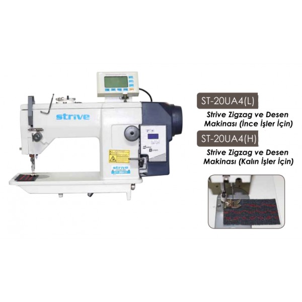 ST-20UA4(H) STRIVE ZİGZAG VE DESEN MAKİNASI KALIN İŞLER İÇİN