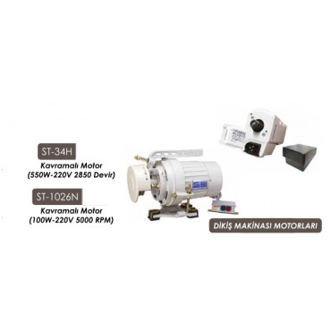 ST-34H KAVRAMALI MOTOR 550W-220W-2850 DEVİR