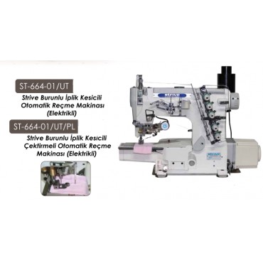 ST-664-01/UT/PL STRIVE BURUNLU İPLİK KESİCİLİ ÇEKTİRMELİ OTOMATİK REÇME MAKİNASI (ELEKTRİKLİ)