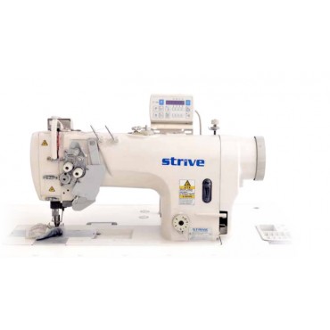 ST-875-D4 STRIVE DİK BIÇAK BÜYÜK MEKİK İPTALLİ OTOMATİK ÇİFT İĞNE MAKİNASI