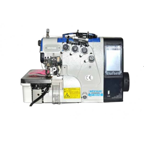 ST-904D-UT-BK STRIVE 4 İPLİK KISTIRMALI TAM OTOMATİK OVERLOK MAKİNASI (HAVALI)