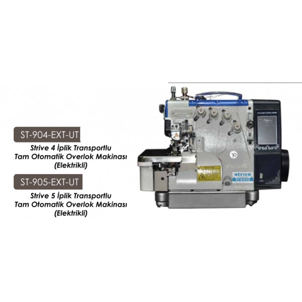 ST-904-EXT-UT STRIVE 4 İPLİK TRANSPORTLU TAM OTOMATİK OVERLOK MAKİNASI (ELEKTRİKLİ)